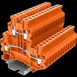 Клемма TU 2-уровневая винтовая, сечение 4 мм. кв., оранжевая SUPU