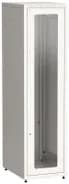 Шкаф сетевой LINEA E 42U 600х800мм стекл. передняя дверь задняя металлическая сер. ITK LE35-42U68-GM