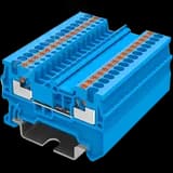 Клемма TP 1-1 проходная Push-in, сечение 1,5 мм. кв., синяя