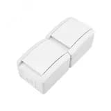 Блок вертикальный 2 розетки INDUSTRIAL IP54 с заземлением, о/у, белый