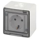 Розетка Эксперт 11-2501-01 2P+E IP55 16А-250В ОУ бел. Эра Б0063294