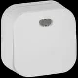 GLORY Выключатель 1-клавишный для открытой установки с индикацией 10А ВС20-1-1-ХБм белый матовый IEK