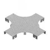 Крышка к разветвителю крестообразному горизонтальному к лотку ПЛК 150, толщ. 1,2 мм, Сендзимир цинк