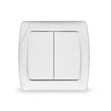 Выключатель 2-кл. СП Маргарита 10А IP20 бел. UNIVersal М0023