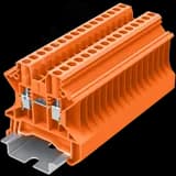 Клемма TU 1-1 винтовая, сечение 2,5 мм. кв., оранжевая