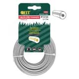 Леска для садовых триммеров армированная, металлический сердечник, Круглая 3,0 мм х 5 м