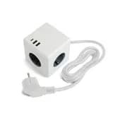 HM104101 Удлинитель 3местный сз 3x1мм2 15м 250В 16А 2USB 1С 5V 31А серия Comfort белый 49571