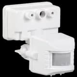 Датчик движения ДД 019 белый, макс. нагрузка 1100Вт, угол обзора 120град., дальность 12м, IP44, IEK