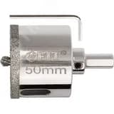 Коронка кольцевая по керамограниту, камню и кафелю алмазная с центровочным сверлом 60х70 мм