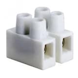 Колодка клемм из Полипропилена (раб. темп. 85 град.) 41А, 2пол., для жил до 6кв.мм., белая 43302PL/B DKC