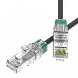 Патч-корд неэкранированный SLIM CAT6A U/UTP 4х2, 28 AWG, LSZH, чёрный, 1м DKC
