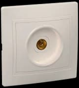 Розетка телевизионная TV 1-м СП Кварта РТВ10-ККм IP20 крем. IEK EAK10-K33-DM