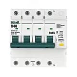 Выключатель автоматический дифференциальный 3P+N 40А 30мА AC х-ка D ДИФ-103 6кА