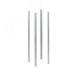 Стойки вертикальные оцинкованные, В=2000мм, без дополнительных креплений, 4шт