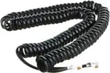 Шнур витой трубочный телефонный чёрный 4 м (10шт/уп) REXANT 18-2043