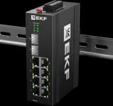 Промышленный управляемый коммутатор уровня L2 ML2-2GX/SFP-8GTP, 2 порта 1000Base-X SFP, 8 портов 10/100/1000Base-T(X) RJ45 c PoE, монтаж на динрейку TSX EKF