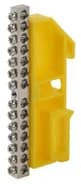 Шина PE "земля" на DIN-изоляторе ШНИ-6х9-14 NO-222-94-1 никелирован. Д желт. Эра Б0044143
