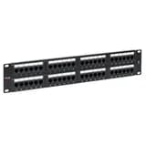 Патч-панель TERACOM PRO 19'' Cat.6 2U неэкранированная UTP 48 портов RJ-45 Dual IDC EKF