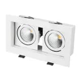 Светильник CL-KARDAN-S180x102-2x9W Warm (WH, 38 deg) (Arlight, IP20 Металл, 3 года)