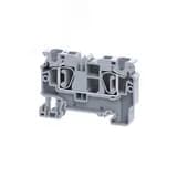 Клемма проходная 6 кв.мм пружинная OptiClip CX-6-I-41A-(0,2-6)-серый 289715 КЭАЗ Optima