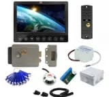 Комплект СКУД и сенсорного видеодомофона ST 7" с электромеханическим замком считывателем и ключами TM (черный) Space Technology