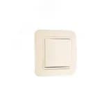 Lillium крем/крем выключатель 1кл Makel