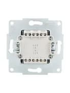 Переключатель проходной 2-кл. СП Vesna механизм черн. бархат LEZARD 742-4288-106