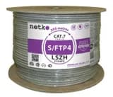 Кабель SFTP4 cat7 NETKO 4 пары 23 AWG BC экранированный 305м нгАHF LSZH малодымный не содержащий галогенов фиолетовый одножильный NETKO SFTP5299079B