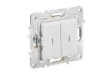 Выключатель 2-кл. SKANDY 10А SK-V09W с индикацией арктич. бел. IEK SK-V20-1-10-K01