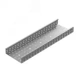 Промышленный лоток кабельный перфорированный 400х85х3000, толщина 2,0 мм, Сендзимир цинк