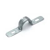 Скоба металлическая двухлапковая усиленная противопожарная СМДУ d16-17 мм (100шт/1000шт уп/кор) Промрукав