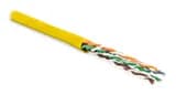 Кабель витая пара не экранированная Hyperline UUTP4-C5E-P24-IN-LSZH-YL-100 (100 м) Желтый