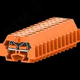 Клемма TB концевая 1-1 с бок. подключ. с защелк. ножками, оранжевая