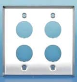 Панель лицевая для 4-х промышленных модулей Hyperline FP-IE-U-4-SL