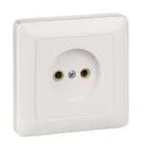 Розетка 1-м СП 1мод. Хит 10А IP20 250В без заземл. без защ. шторок бел. SE RS10-132-B