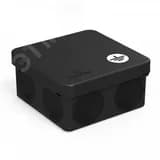 Коробка уравнивания потенциалов (КУП) 60-0210-9005-У для прямого монтажа двухкомпонентная безгалогенная (HF) черная 80х80х40 (132шт/кор) Промрукав