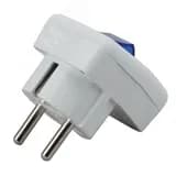 Вилка с/з с выключателем 16A белая Vx5-W (24/384/3072) Б0039675 ЭРА