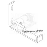 Скоба стеновая, высота - 120 мм, ширина - 217 мм, кратность - 1шт, DU - Покрытие Duplex DUMBZ200 Вергокан Россия