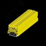 Клемма TB 1-1 на DIN-35, фронт.подключение, сечение 2,5 мм. кв., желтый. SUPU