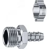 Переходник штуцер "елочка" 10 мм - 1/2"M, с обжимным хомутом Профессионал ЗУБР