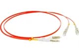 Патч-корд волоконно-оптический (шнур) Hyperline FC-D2-50-LC/PR-SC/PR-H-1M-LSZH-OR