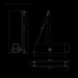 Дверной доводчик с фиксацией НОРА-М ISP 410 F (белый) до 60 кг
