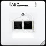 Крышка для ординарной телефонной и компютерной розетки  UAE  золотая бронза