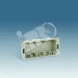 Коробка для внутреннего монтажа 1-рядной рамки с суппортами, 236х96х50,5мм