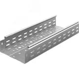 Металлический лоток перфорированный 200х80х3000, толщина 0,8 мм, Сендзимир цинк