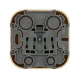 Розетка 1-м ОП Quteo 16А IP20 250В 2P+E с заземл. защ. шторки дерево Leg 782280