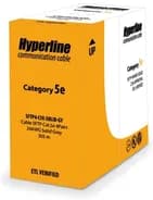 Кабель витая пара Hyperline SFUTP4-C5E-S24-IN-PVC-GY-305 (305 м)