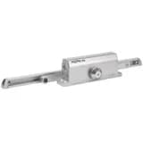 Дверной доводчик (вес двери от 110 до 150 кг) морозостойкий со скользящей тягой, серебро 450 Slider ISPARUS НОРА-М