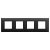 Рамка 4-м 8мод. Avanti «Черный матовый» DKC 4412908