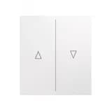 Выключатель STRONG двухклавишный для жалюзи возвратный 10А скрытой установки механизм жемчуг